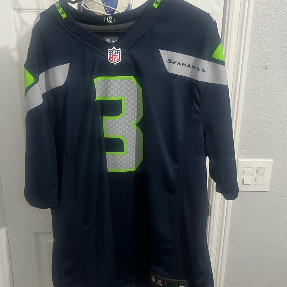 Seattle Seahawks Navy and Green Jersey